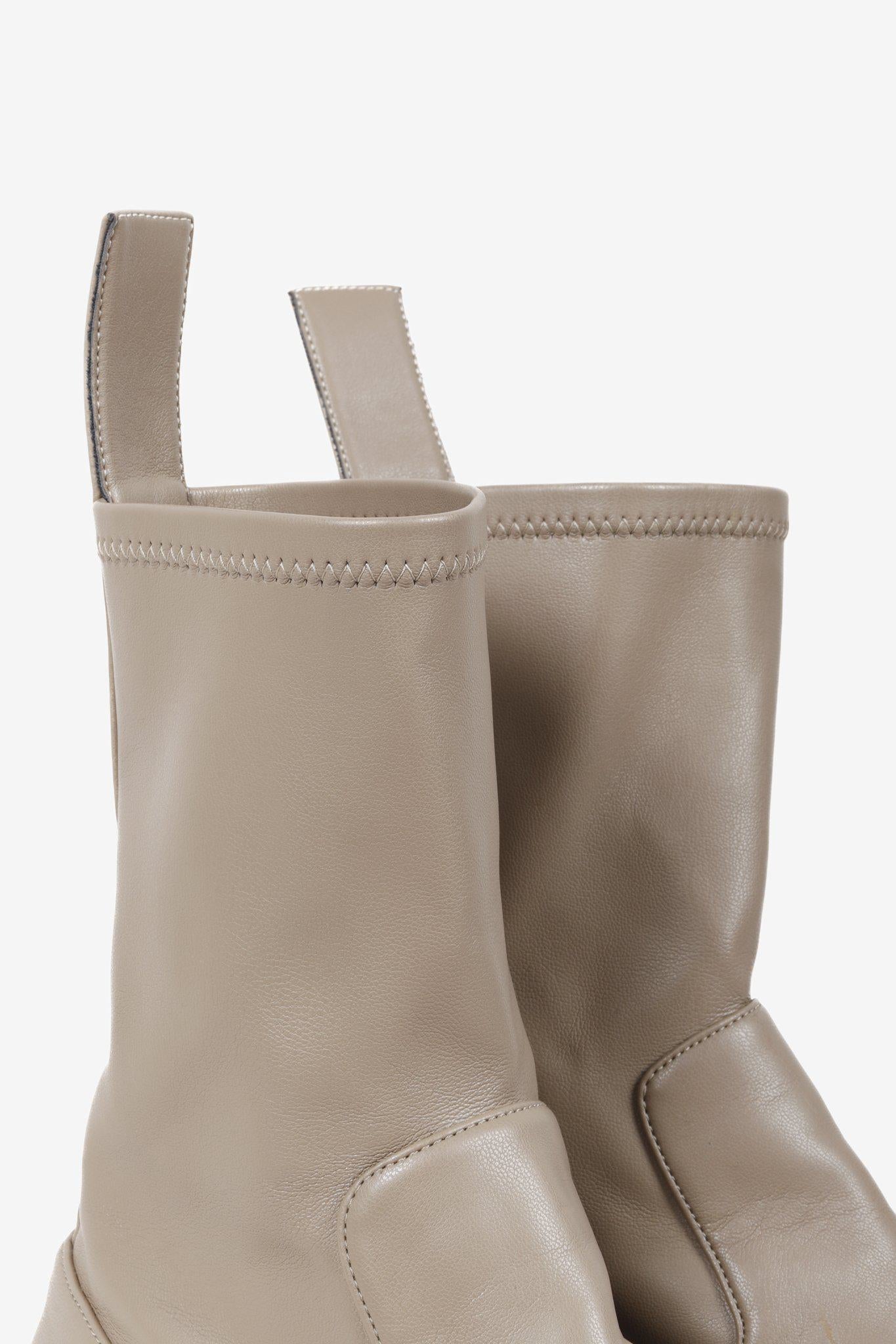 GIA BORGHINI x RHW Rosie11 Ankle Boots Leather Platform Chelsea Boot