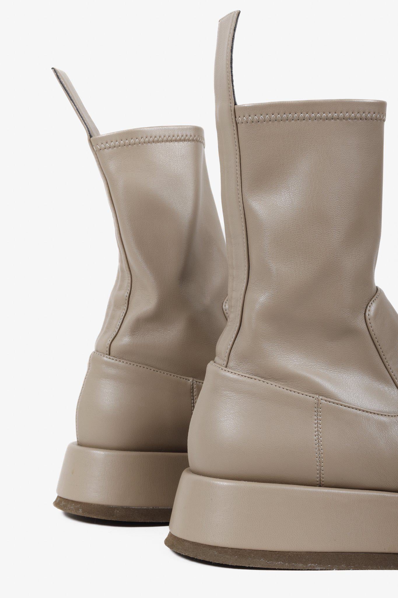 GIA BORGHINI x RHW Rosie11 Ankle Boots Leather Platform Chelsea Boot