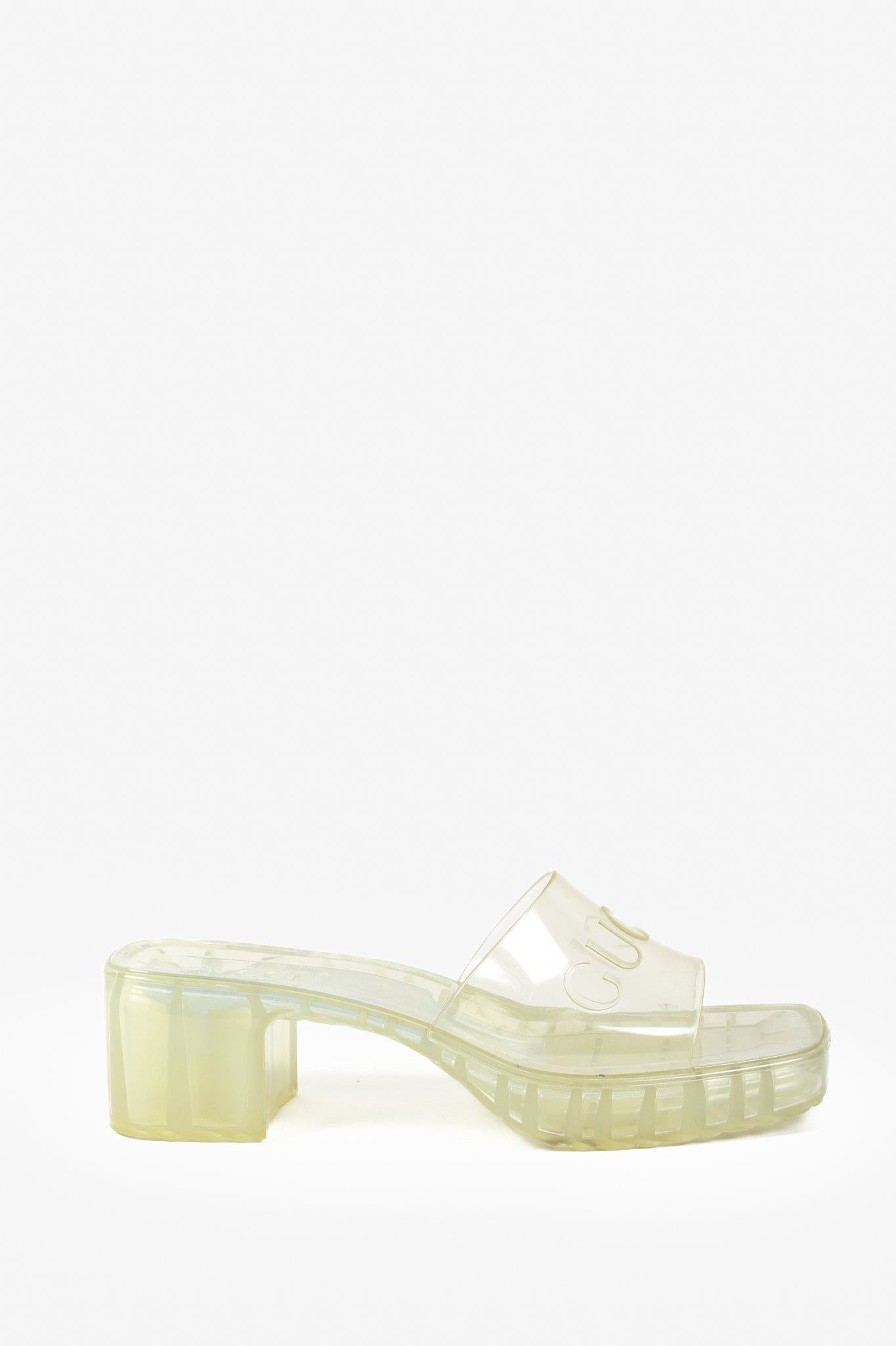 Gucci Clear Jelly Sandals