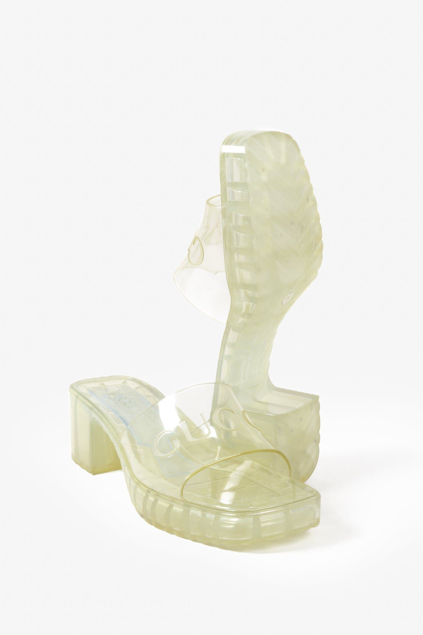 Gucci Clear Jelly Sandals