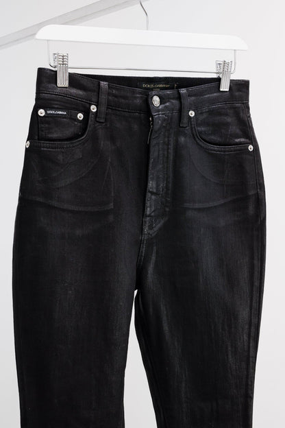 Dolce & Gabbana Denim 'Grace' Waxed Jeans