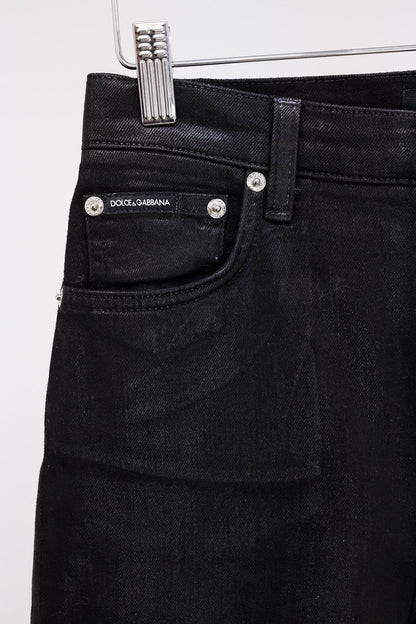 Dolce & Gabbana Denim 'Grace' Waxed Jeans