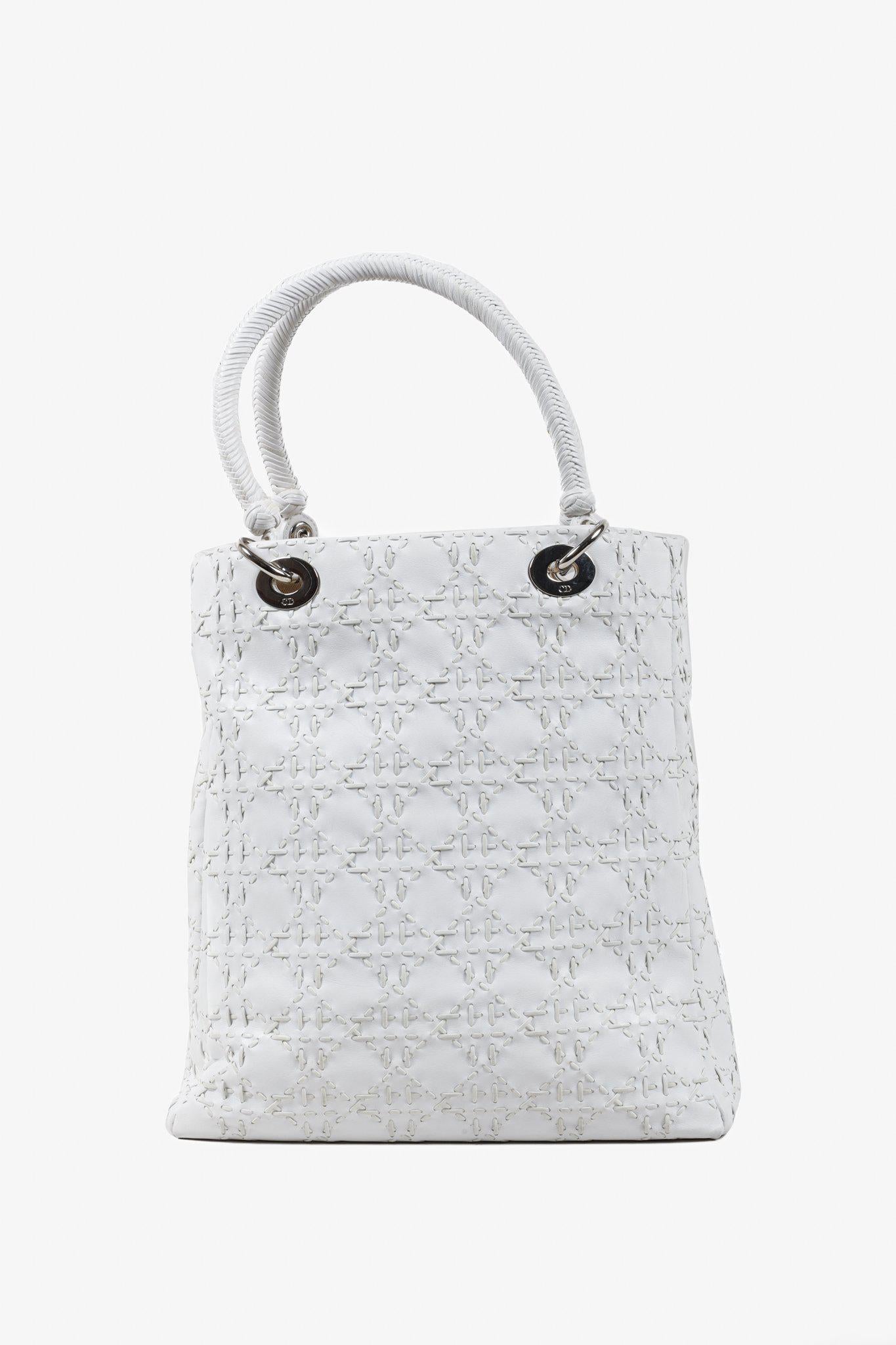 Dior woven tote hotsell