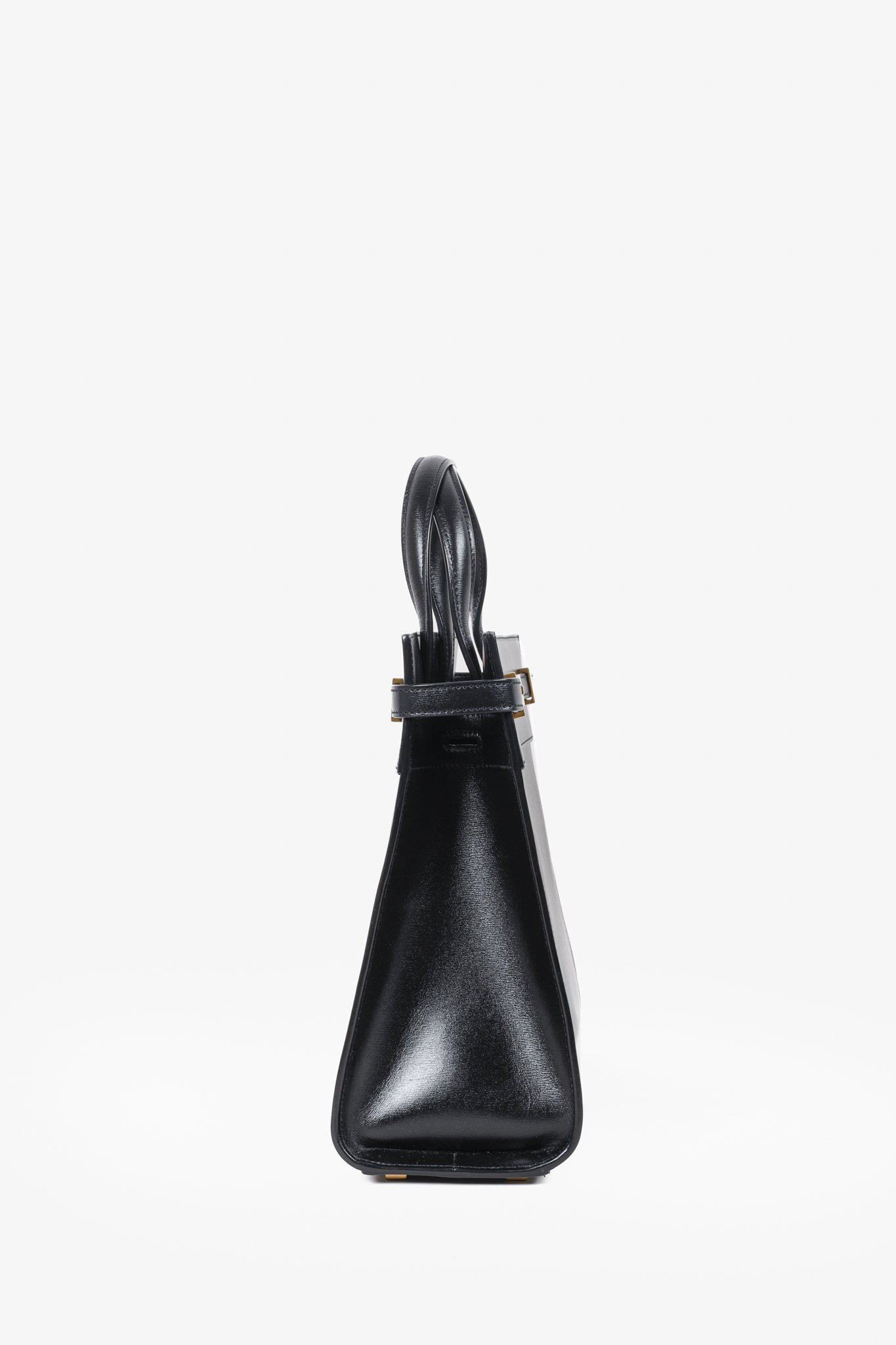 Saint Laurent 2019 Manhattan Medium Black Leather Tote