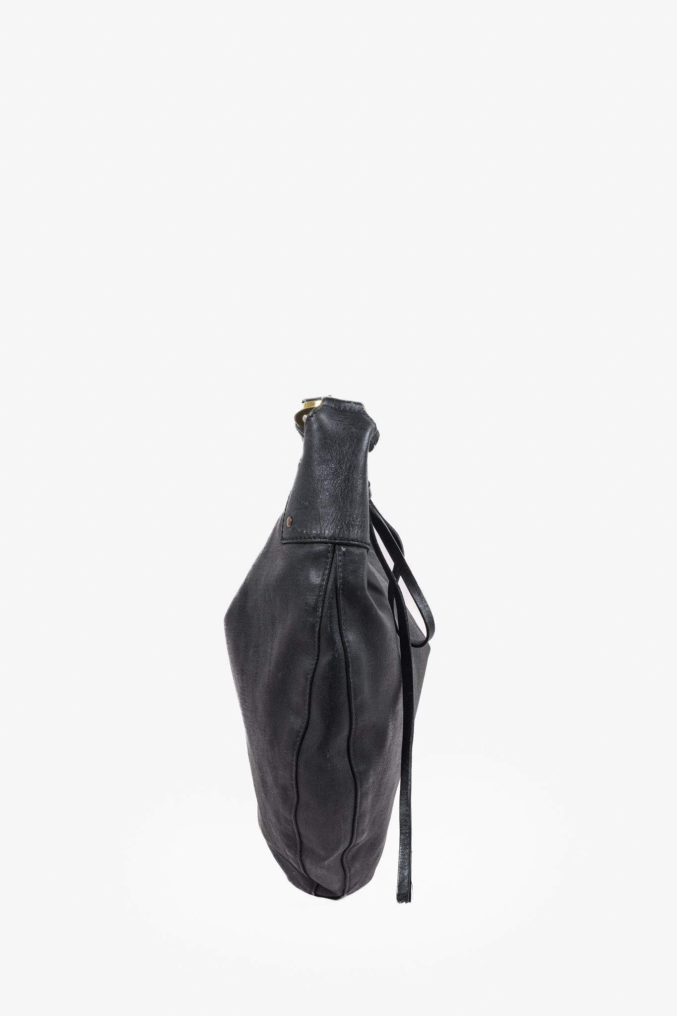 Gucci Black Half-Moon Hobo Shoulder Bag