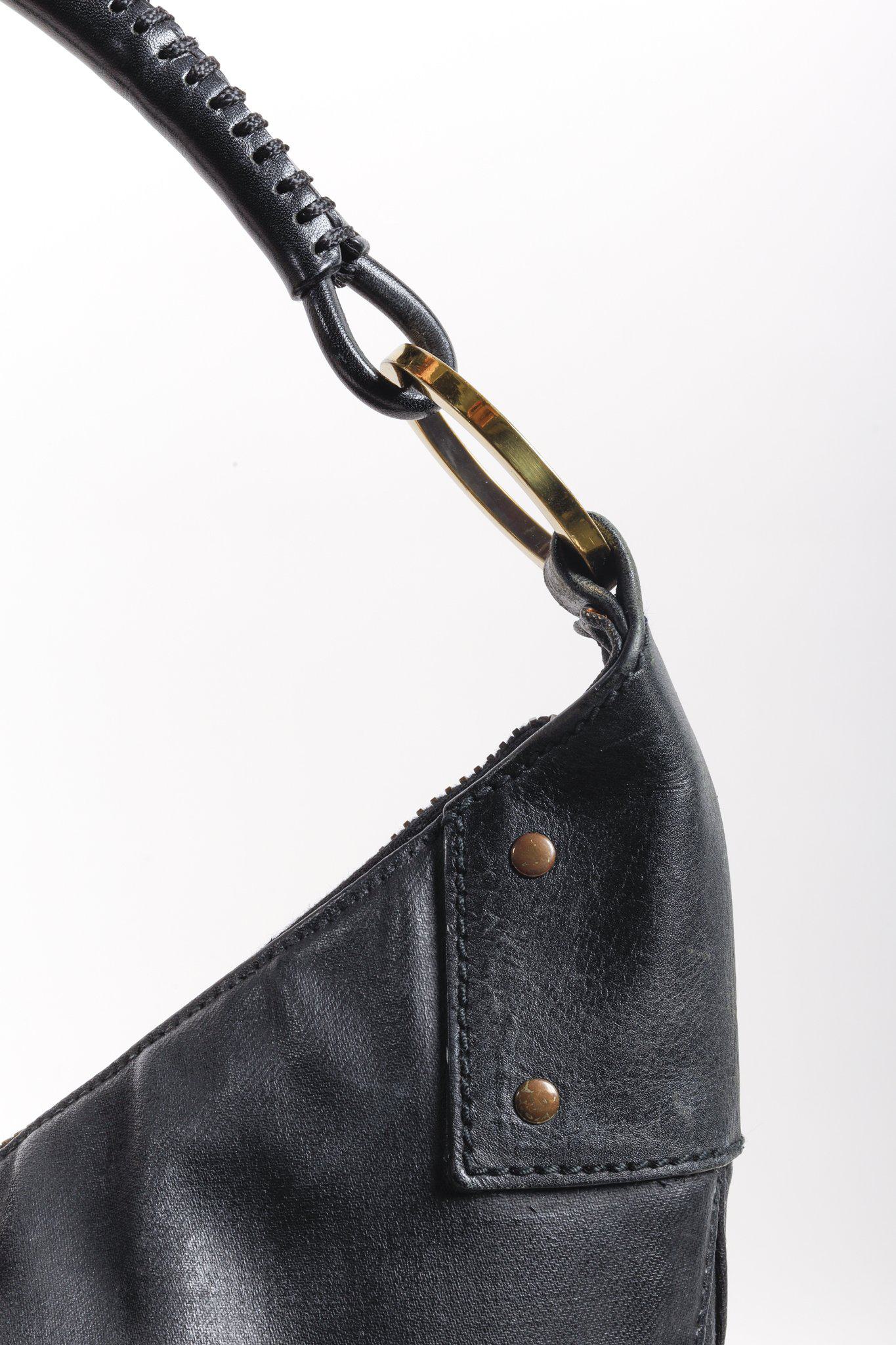 Gucci Black Half-Moon Hobo Shoulder Bag