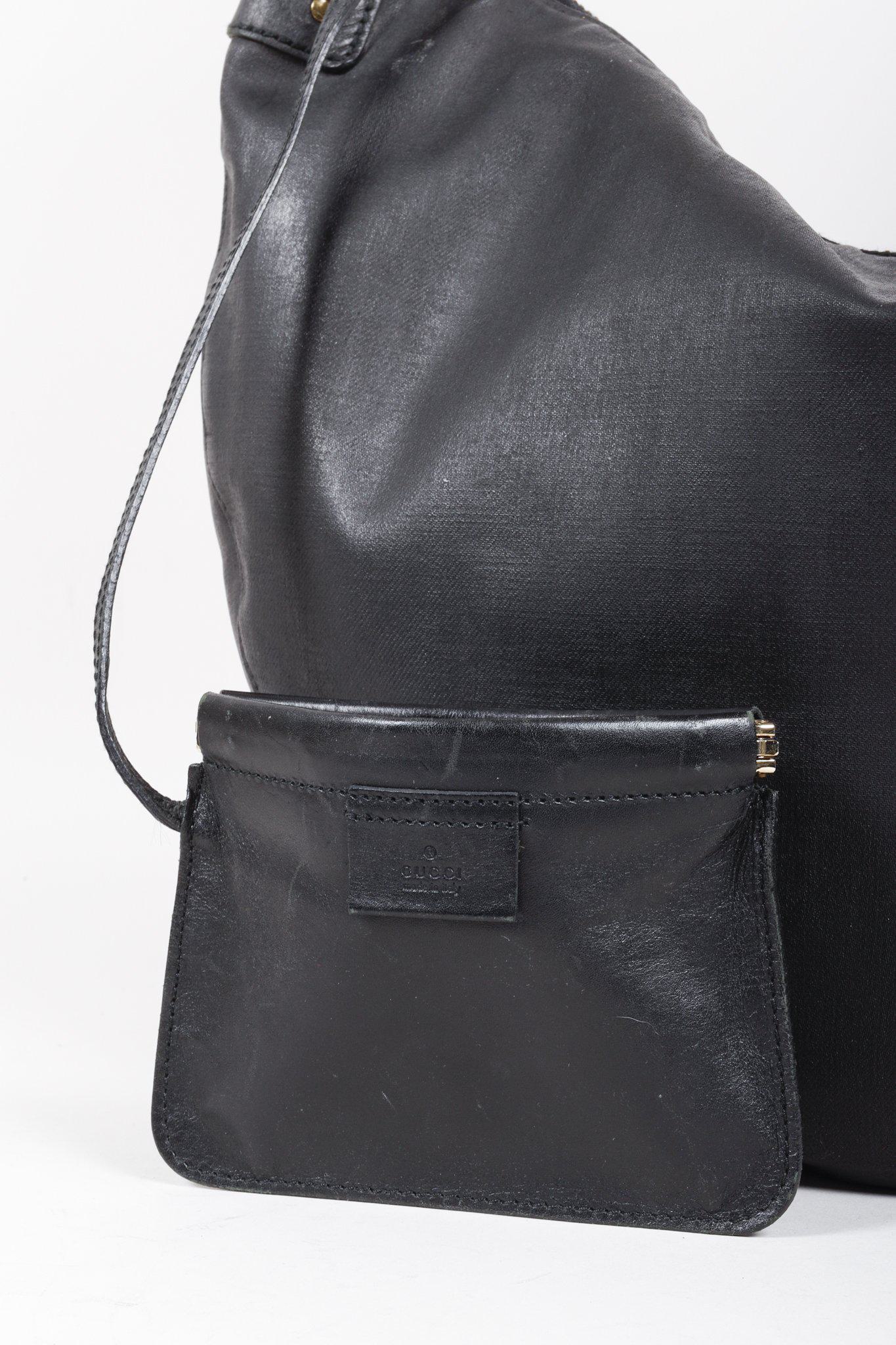 Gucci Black Half-Moon Hobo Shoulder Bag