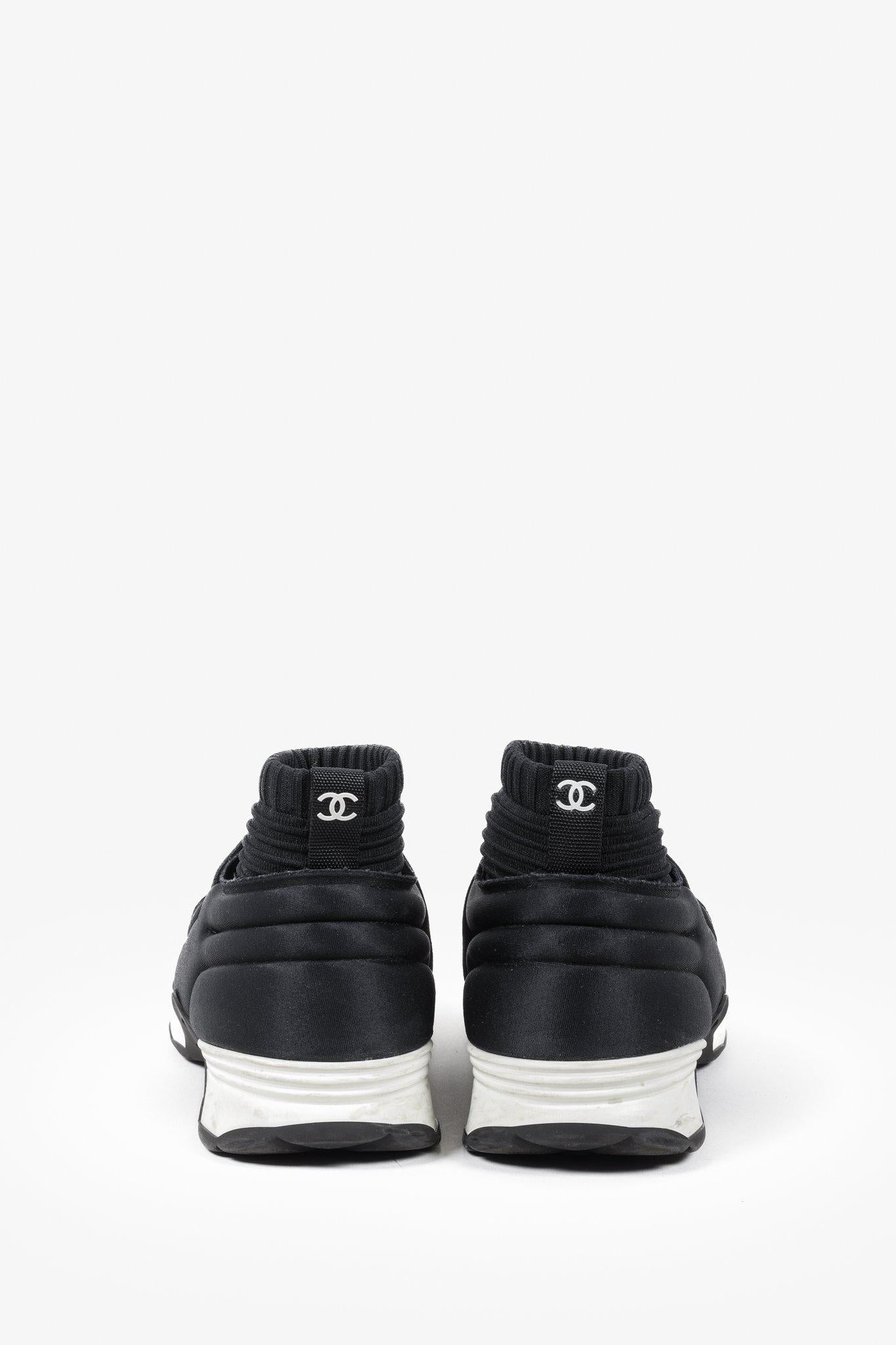 Chanel 2017 Neoprene High-Top Sock Sneakers