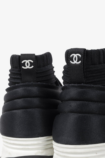 Chanel 2017 Neoprene High-Top Sock Sneakers