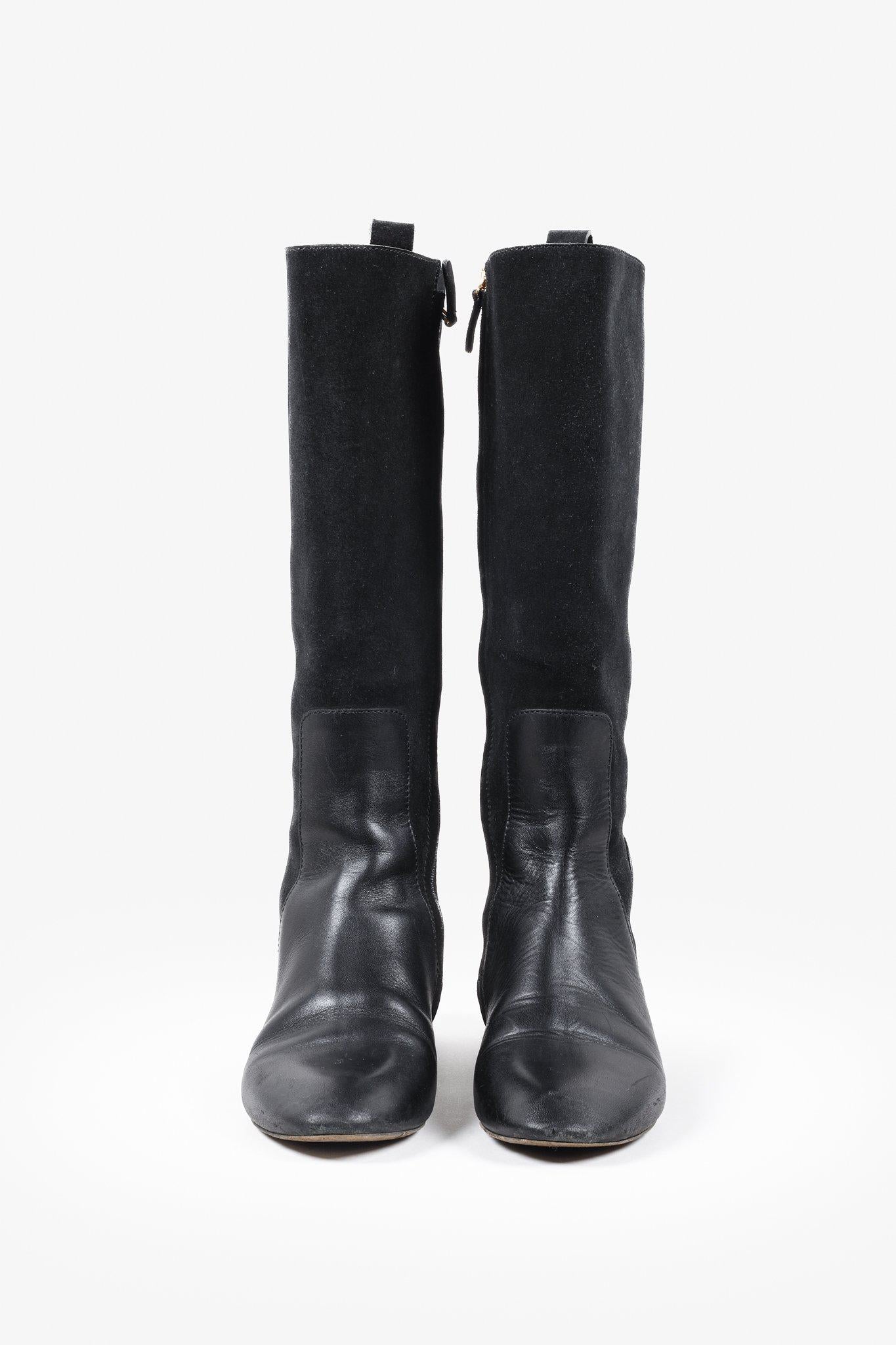 Chloe Dory Black Tall Flat Riding Boots