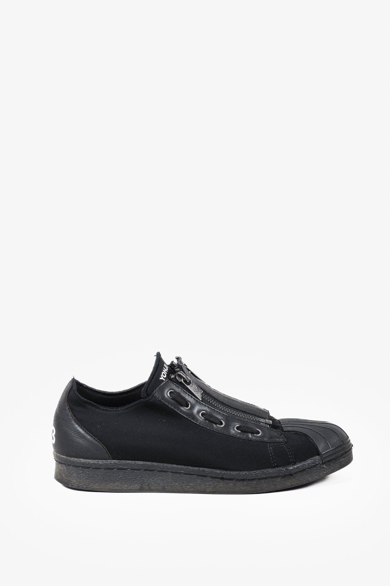 Adidas x Yohji Yamamoto Y-3 Super Zip Black Sneakers