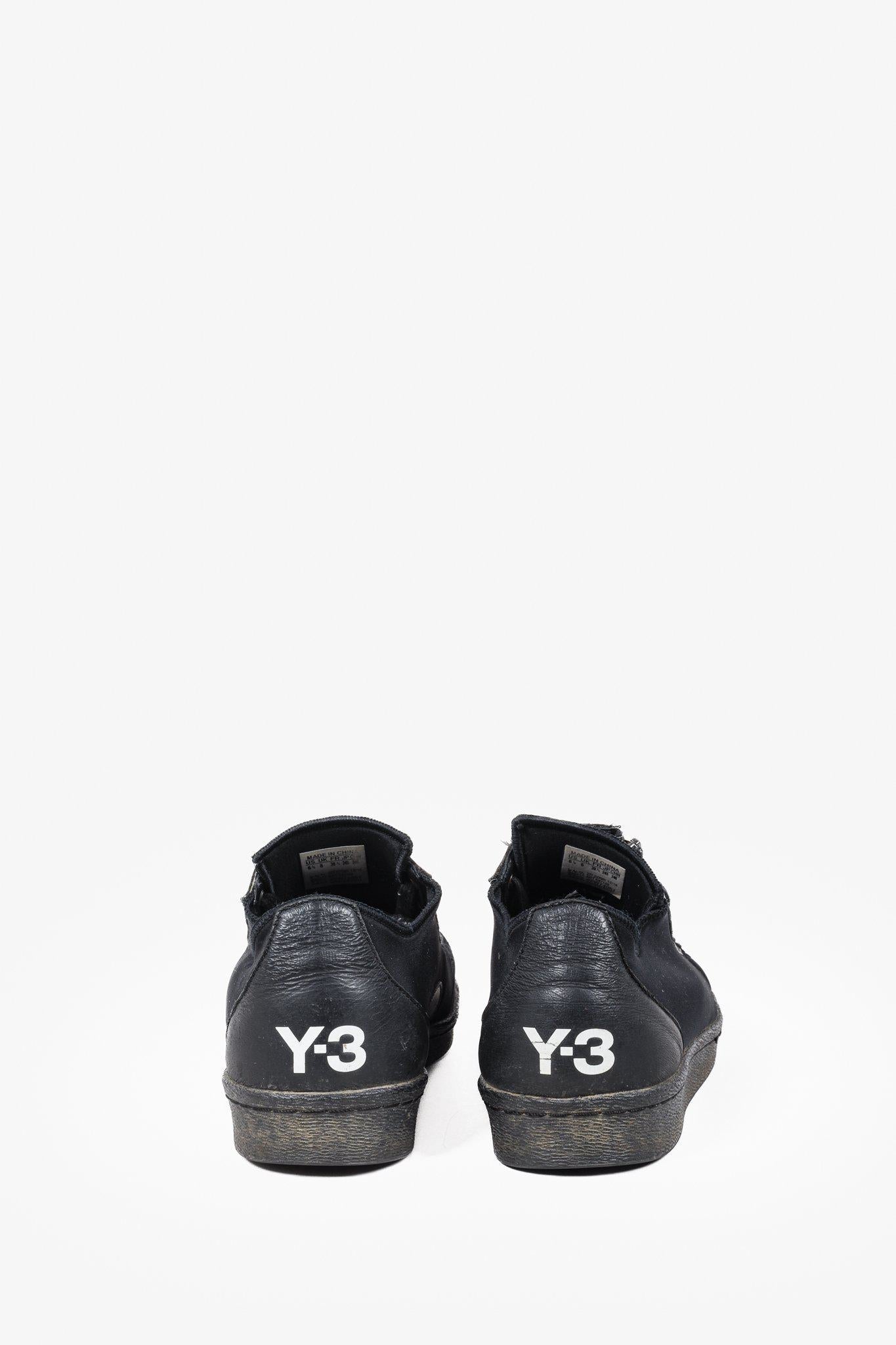 Adidas x Yohji Yamamoto Y-3 Super Zip Black Sneakers