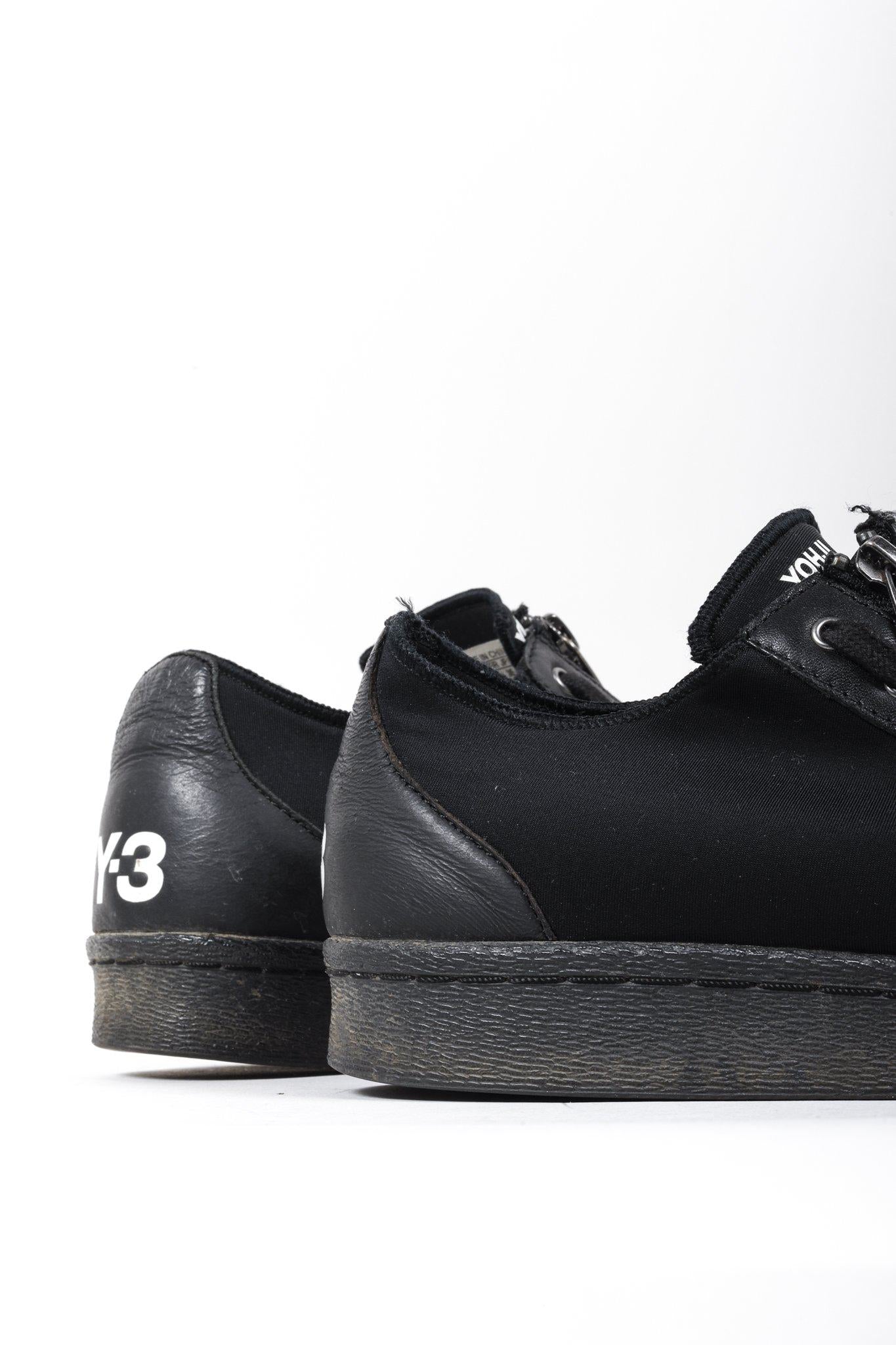 Adidas x Yohji Yamamoto Y-3 Super Zip Black Sneakers