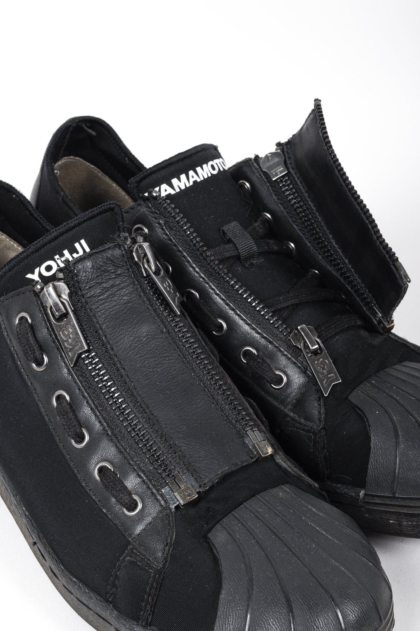 Adidas x Yohji Yamamoto Y-3 Super Zip Black Sneakers