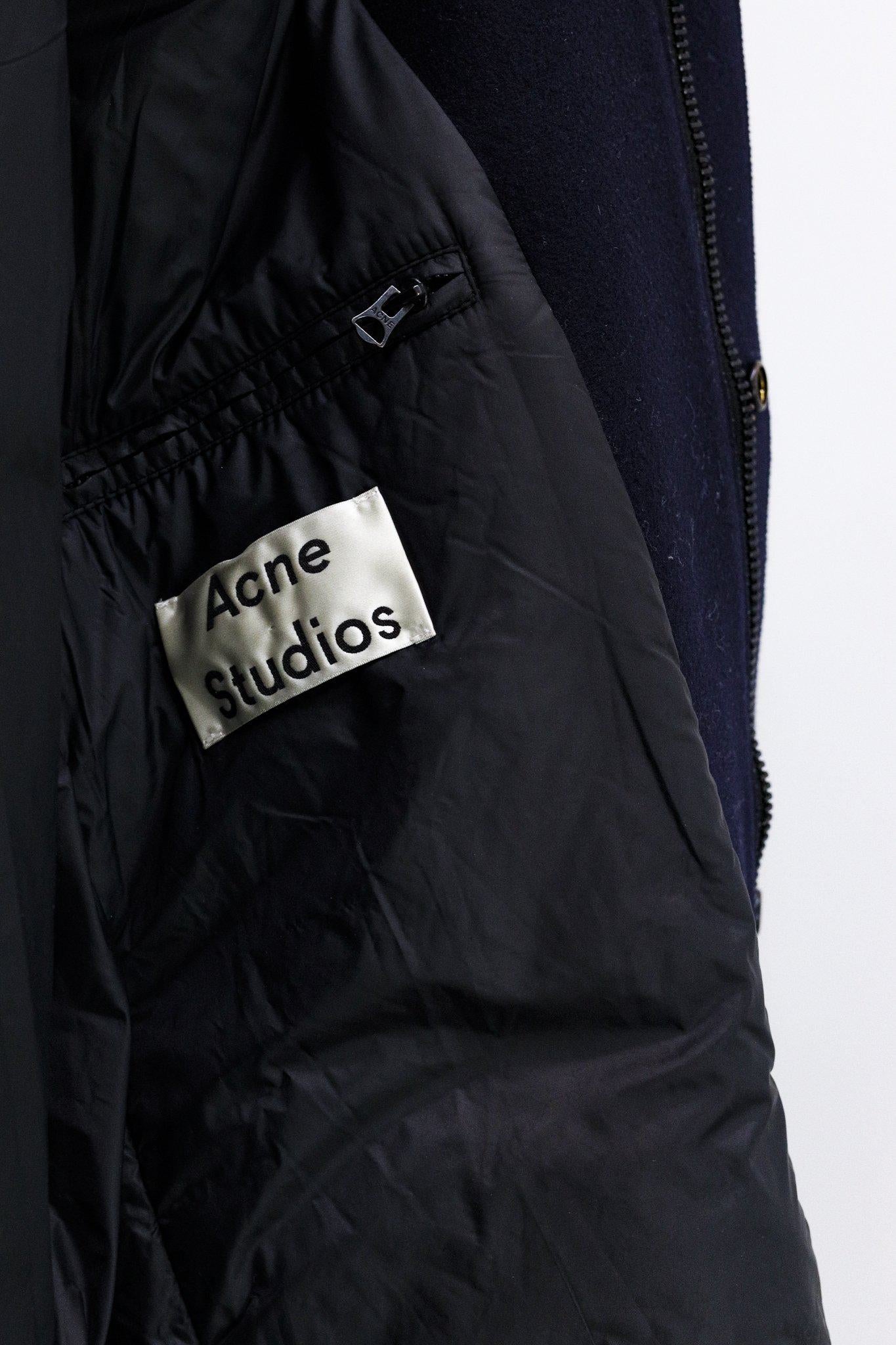 Acne Studios Navy Milton Coat