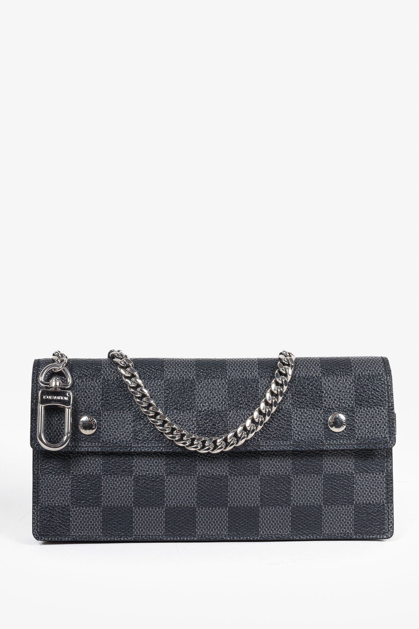 Louis Vuitton Damier Graphite Chain Wallet