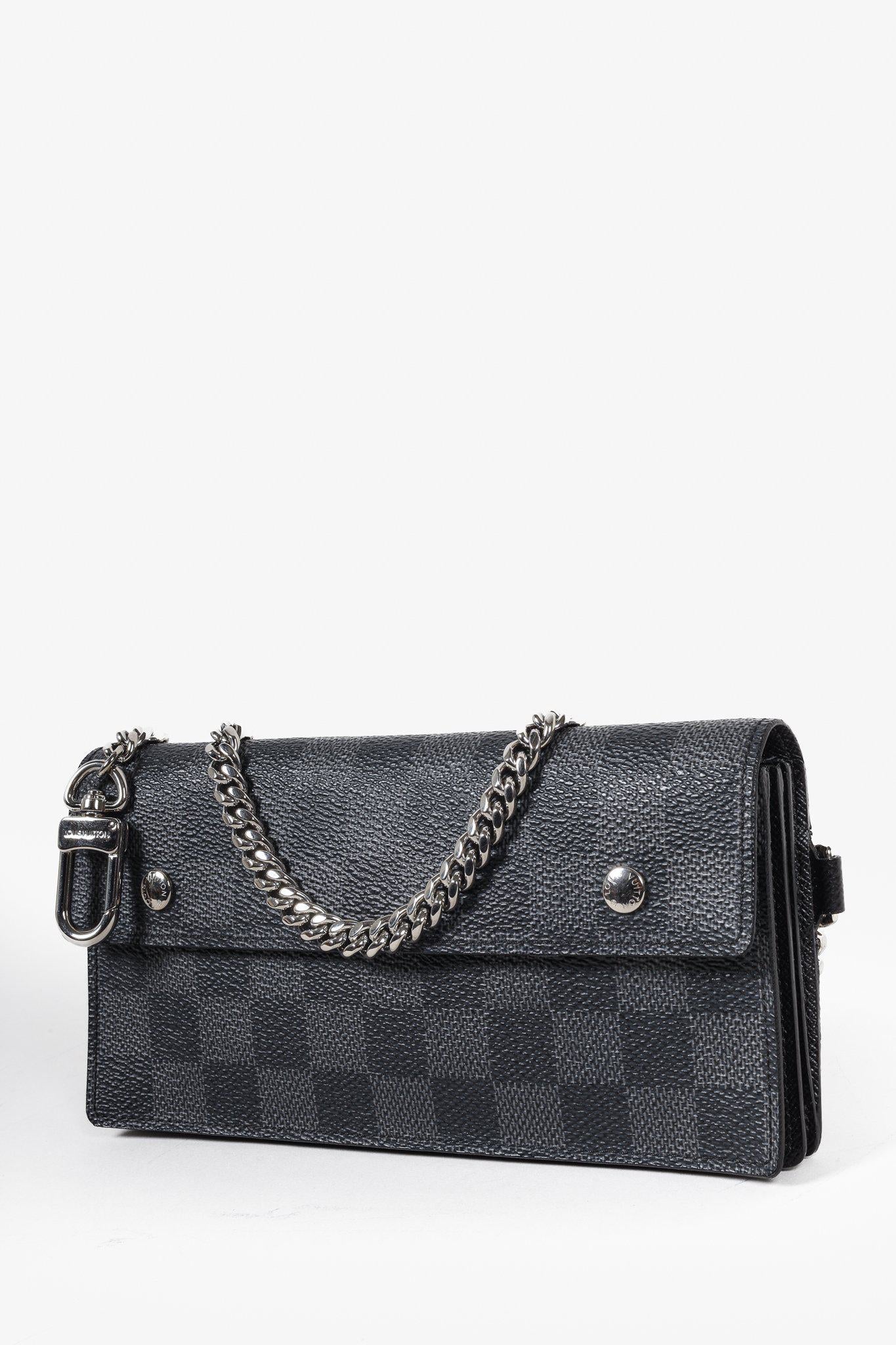 Louis Vuitton Damier Graphite Chain Wallet