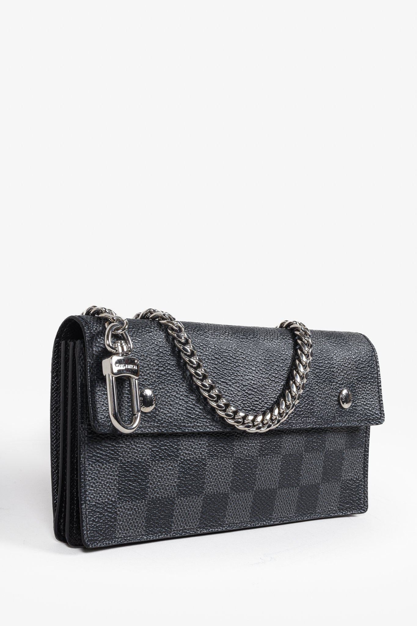 Louis Vuitton Damier Graphite Chain Wallet