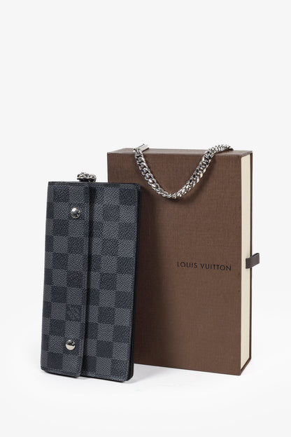 Louis Vuitton Damier Graphite Chain Wallet