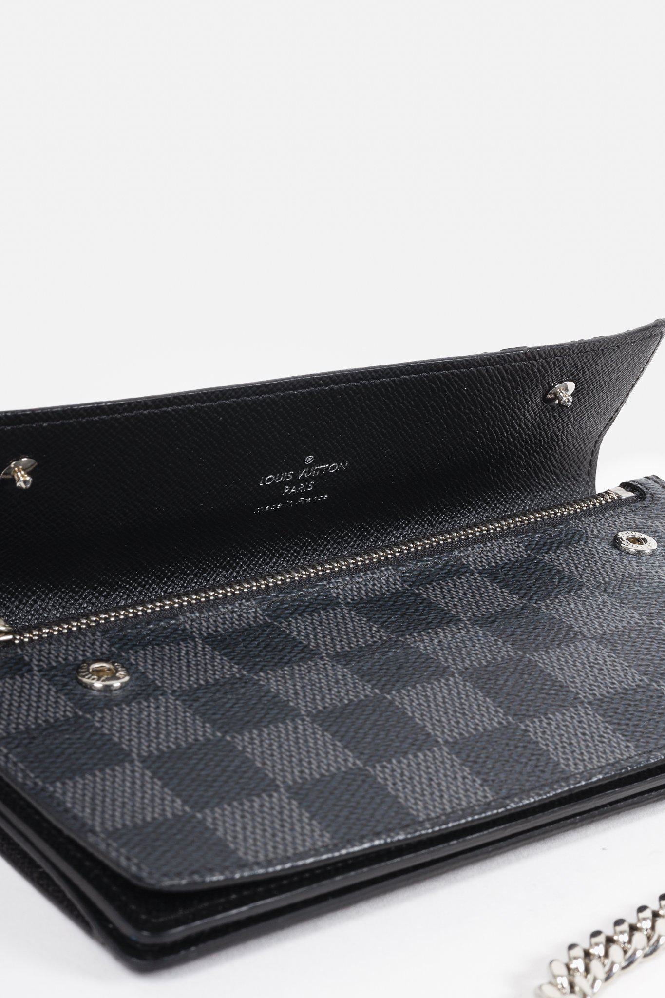 Louis Vuitton Damier Graphite Chain Wallet