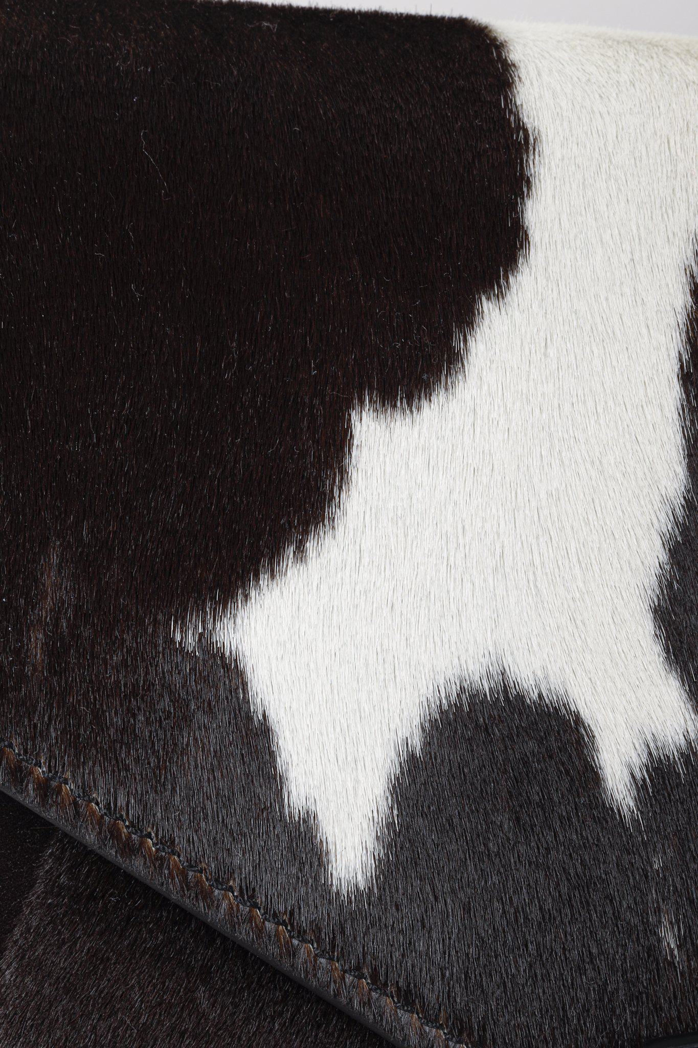Givenchy Brown Cow Print Calf Hair/ Leather Antigona Clutch