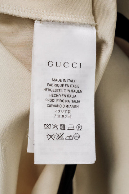 Gucci Black and Ivory Stretch Mini Dress