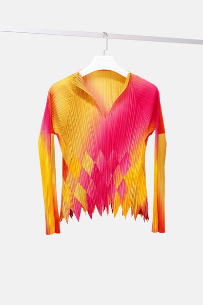 Issey Miyake Fete Harlequin Gradient Top