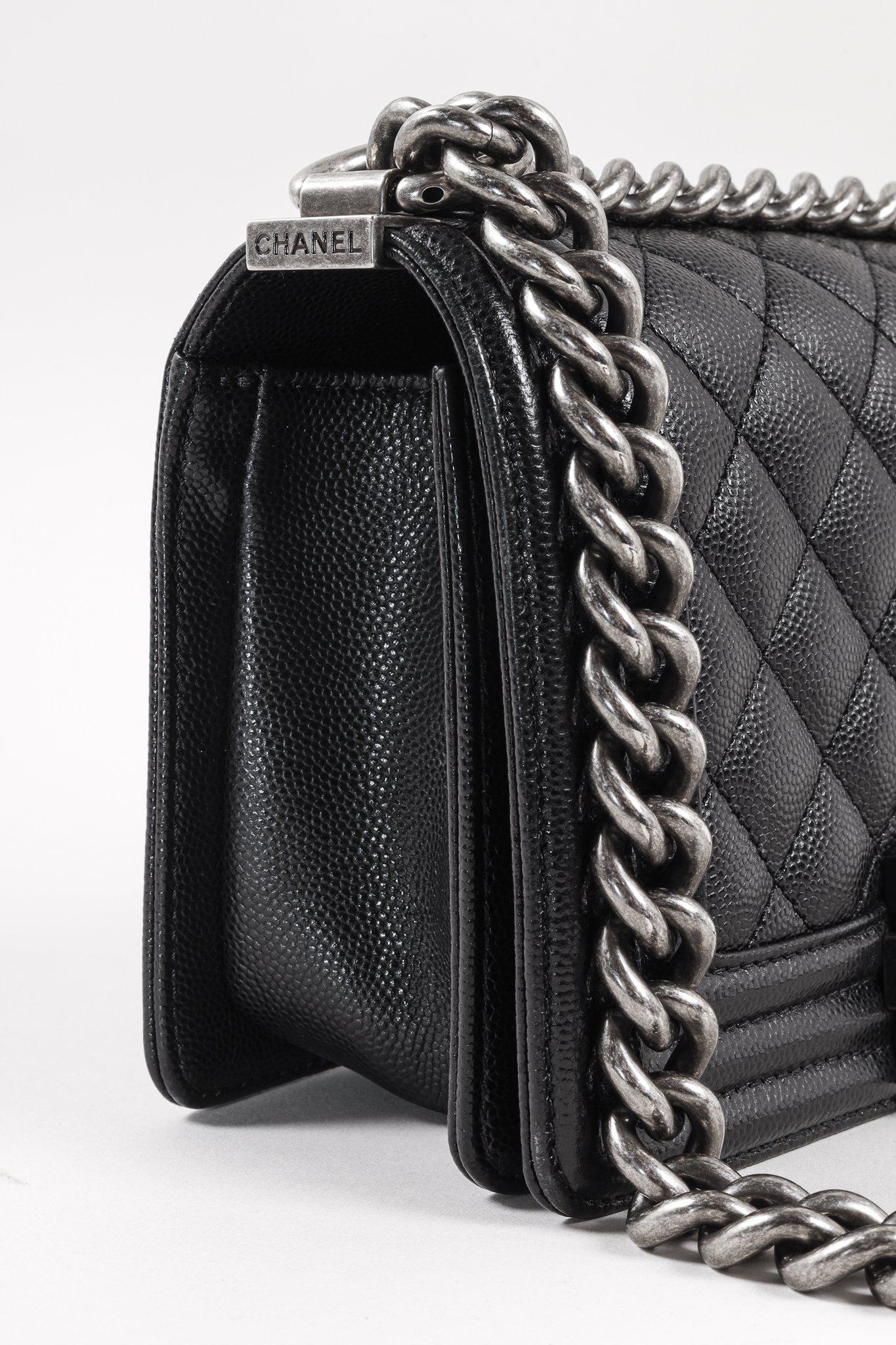 Chanel Boy Flap Small Bag in Black Caviar