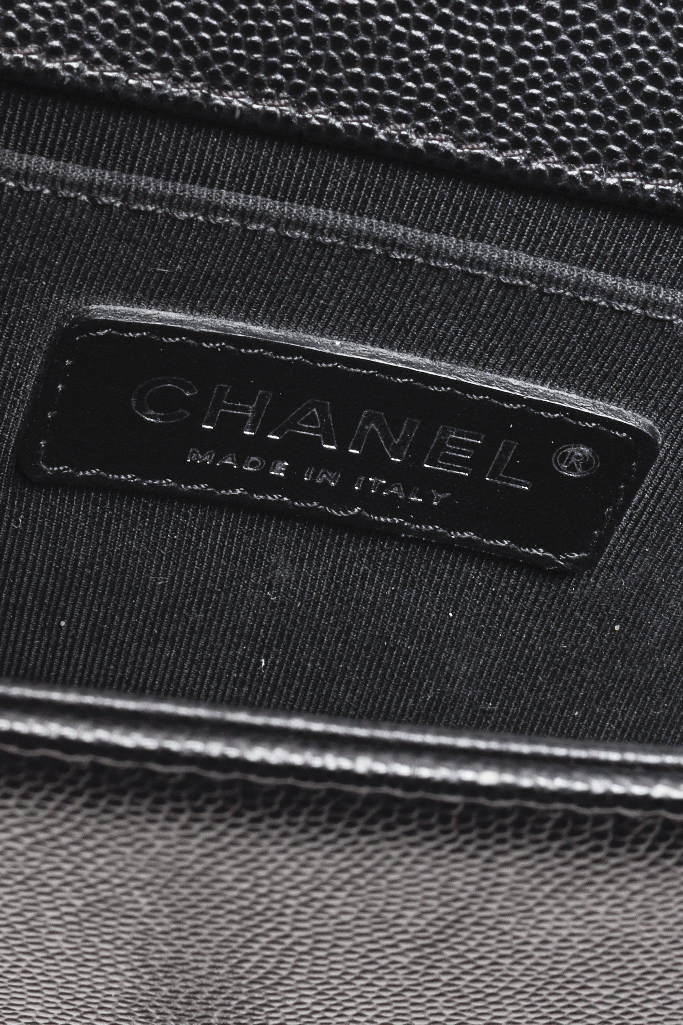 Chanel Boy Flap Small Bag in Black Caviar