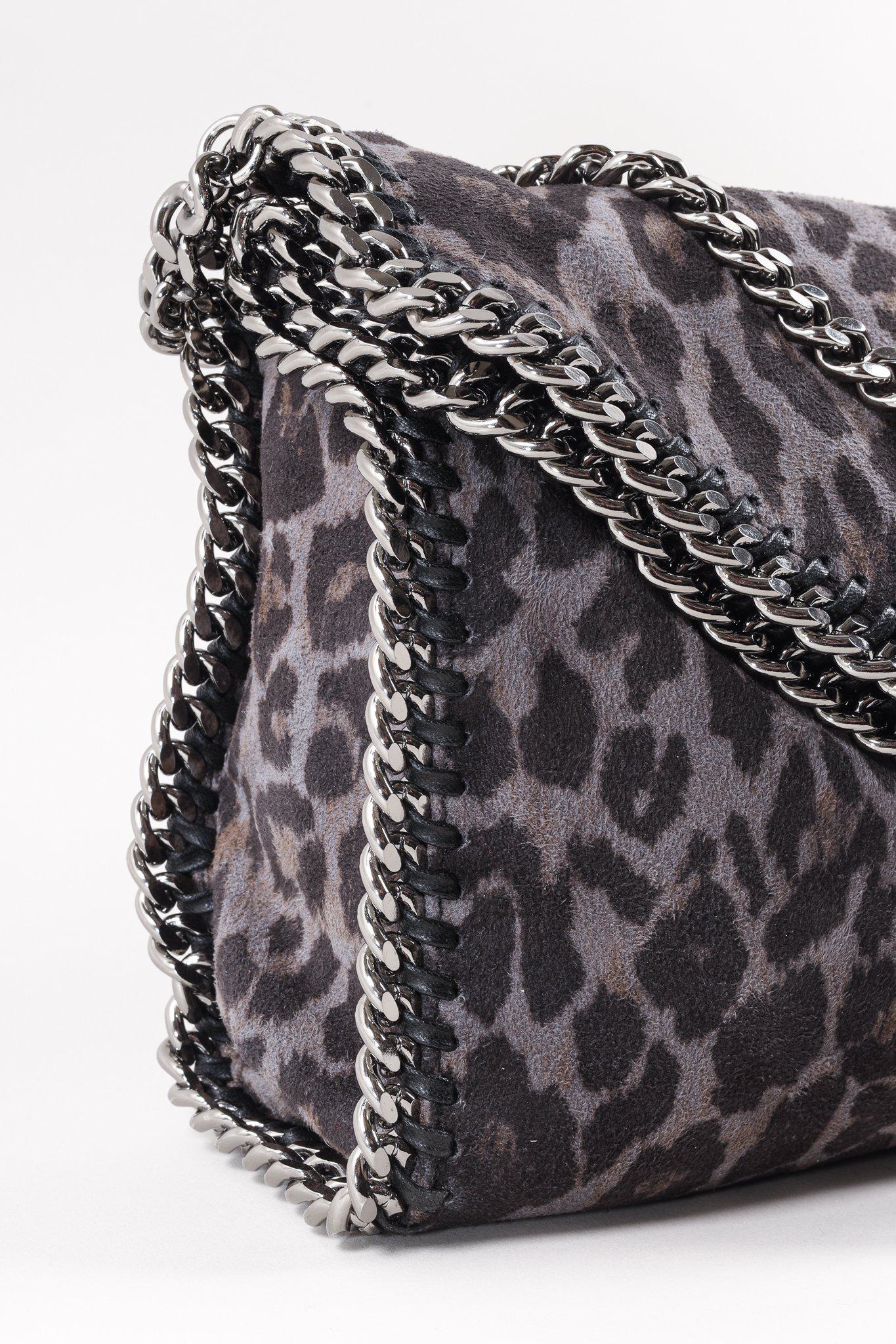 Stella McCartney Falabella Leopard-Print Flap Shoulder Bag