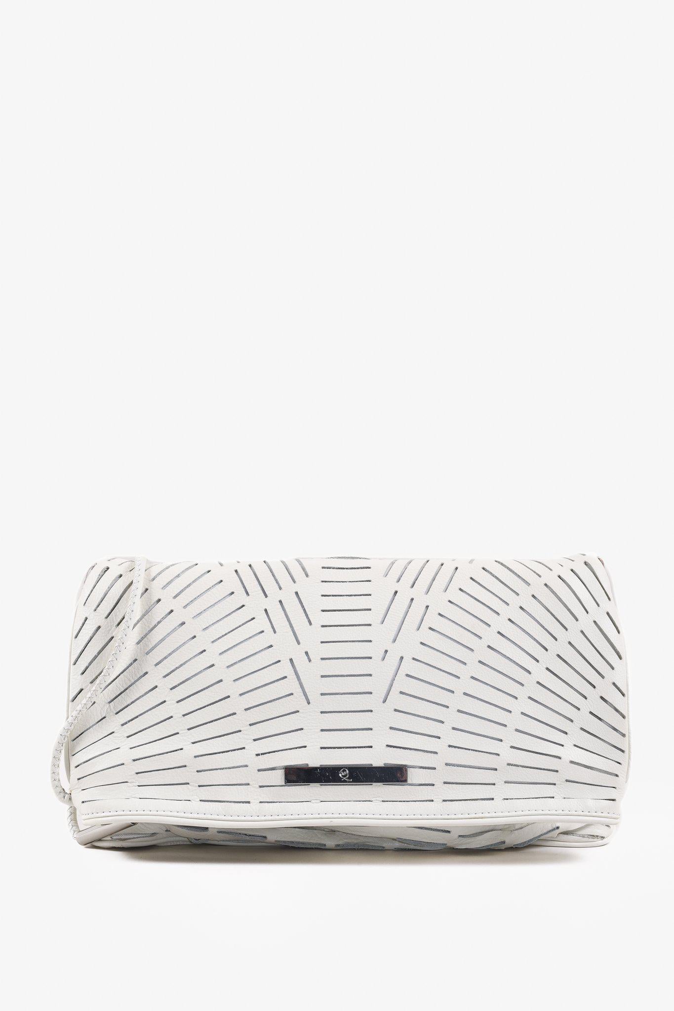 Alexander McQueen Fold-Over Lasercut Clutch